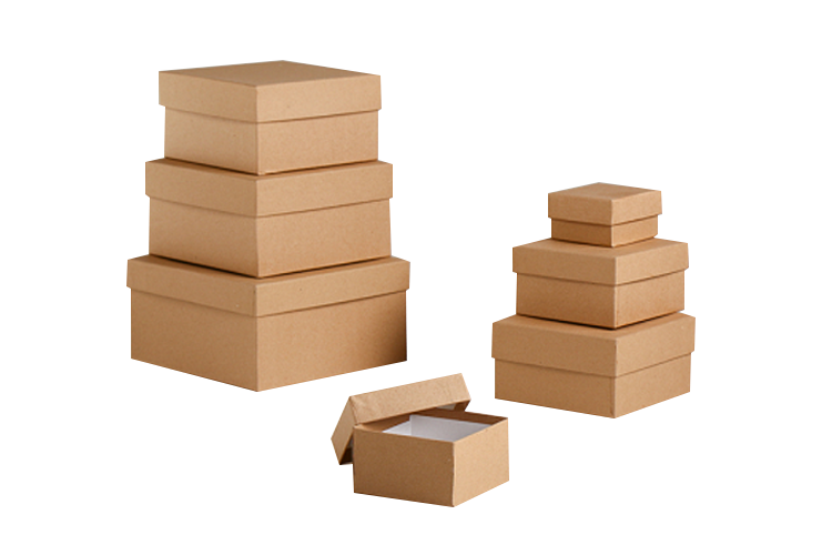 Набор коробок UPAK LAND 7 в 1 Крафт однотонный 20х20х10 - 7х7х4 см